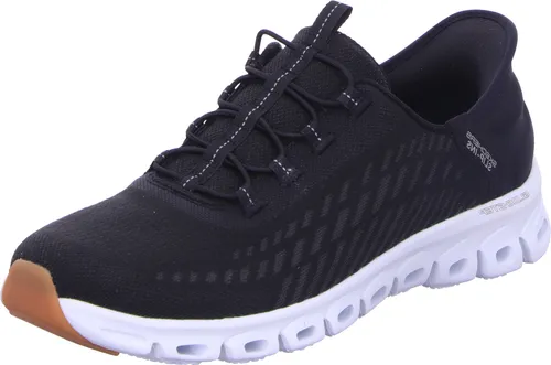Skechers Glide Step Damen Slipper - Schwarz, Größe 41 - Sneaker mit innovativer Glide-Step® Zwischensohle und Air-Cooled Memory Foam für optimalen Komfort und Atmungsaktivität. Ideal für den Alltag und 100% vegan.