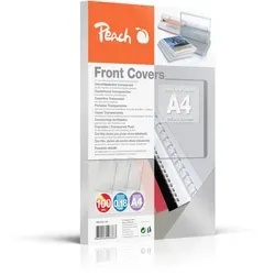 Peach Deckblätter A4 | 0.18mm | 100 Stück | transparent | PB100-06