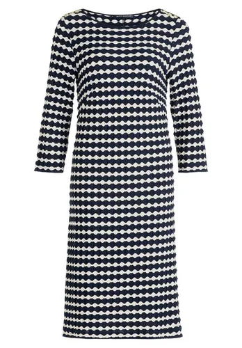 BETTY BARCLAY Etuikleid mit 3/4 Arm - Elegantes Etuikleid in Dunkelblau mit 3/4-Ärmeln, figurumspielender Passform und charmanten Knöpfen. Ideal für schicke Anlässe und sorgt für hohen Tragekomfort.