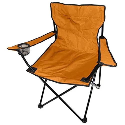 Faltstuhl ORANGE Campingstuhl Anglerstuhl Getränkehalter Reisestuhl Klappstuhl Stuhl