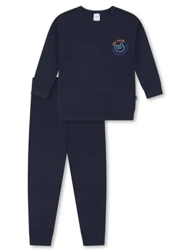 Schiesser Jungen Schlafanzug Set - Warmer Frottee Pyjama für Kinder - Schlafanzüge für Jungen, aus hochwertigem Frottee und Fleece, ideal für kalte Nächte, erhältlich in Größen 92 bis 140.