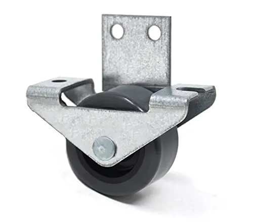 Design61 4x Kastenbockrolle Bettkastenrolle Möbelrolle Seitlich anschraubbar Rolle 30x15 mm mit weicher Lauffläche