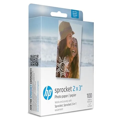 HP Sprocket Premium Zink Fotopapier 5 x 7,6 cm von HP