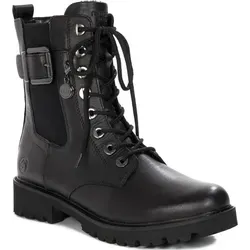 Remonte Damen D8668 Stiefelette, Schwarz, 38 EU - Wanderschuhe aus echtem Leder mit Komfortweite und herausnehmbarer Einlegesohle für optimalen Tragekomfort.