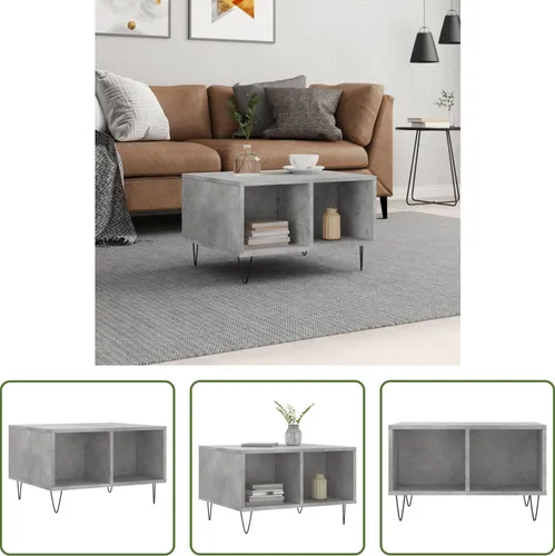Couchtisch Betongrau 60x50x36,5 cm aus Holzwerkstoff