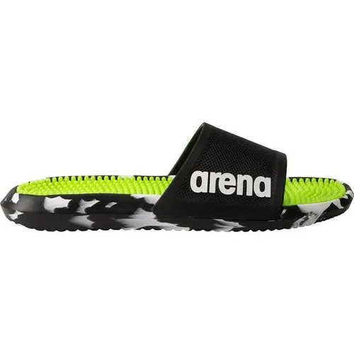 ARENA Herren Badepantoletten MARCO BI - Badeschuhe mit raffiniertem Noppen Fußbett für Massage-Effekt und optimalen Halt auf nassen Oberflächen. Ideal für Schwimmbad, Strand und Freizeit.