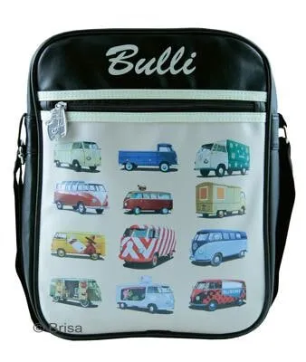 BRISA VW Collection - Volkswagen T1 Bulli Umhängetasche - Damen-Schultertaschen im kultigen Bulli Design, ideal für Trendsetter und Nostalgiker. Praktische Innenfächer und ein bequemer Schultergurt machen sie zum perfekten Alltagsbegleiter.