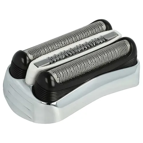 vhbw Rasierkopf kompatibel mit Braun Cruzer clean 5, 6 Elektrorasierer - Scherkopfkassette, Silber