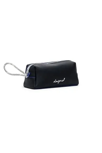 Desigual Kulturbeutel Mone Capsule Zip Bag Black - Make-up Taschen & Etuis mit großzügigem Stauraum und robustem Material, ideal für die übersichtliche Aufbewahrung von Kosmetik und Pflegeprodukten.