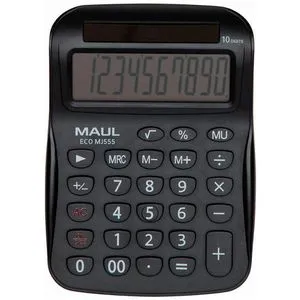 Maul Taschenrechner ECO MJ 555, Recycling, 10-stelliges LC-Display, Solarbetrieb
