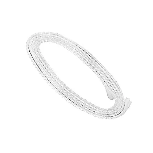 NKlaus 1m Glasfaserdocht rund Ø 2,5mm für Schmelzlicht Spirituslampe Öllampe für gereinigtes Lampenöl Paraffinöl Dauerdocht Gartenfackel Petroleumlampe 1247