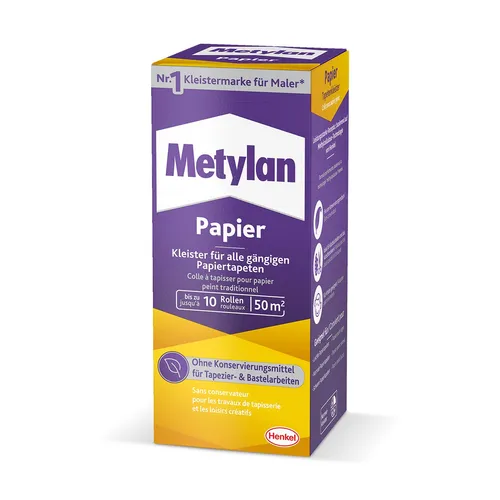Produktbild 1x H. Metylan 9H MPP40 Tapetenkleister Metylan Papier 125g