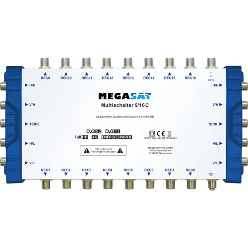 Megasat 600192 Multischalter 5/16 C (Multischalter) (600192)