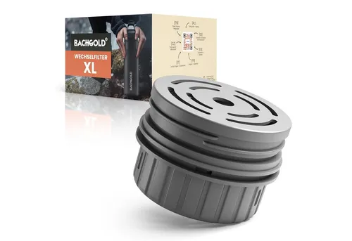 Bachgold® Wasserfilter Outdoor Wechselfilter XL - 2000L Filterkapazität - Wasserfilterkartuschen für Trinkwasser, entfernt 99,99% aller Bakterien und ideal für Krisensituationen, Reisen oder Outdoor-Aktivitäten.