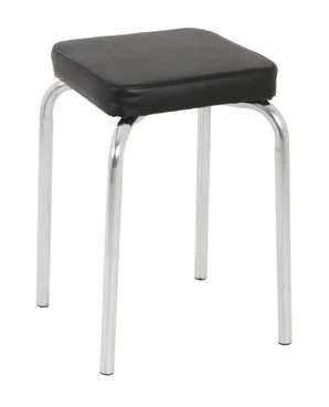 HAKU Sitzhocker Stapelhocker PIK, Schwarz