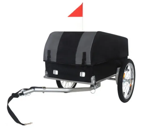 Fine Life Pro Bollerwagen Fahrrad Lastenanhänger mit abnehmbarer wasserdichter Abdeckung