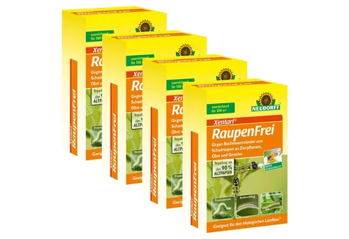 Neudorff Insektenspray Raupenfrei XenTari 4x 25 g, 100 g
