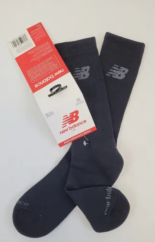 New Balance Performance Baumwolle gepolsterte 1er-Pack Crew-Socken - schwarz
