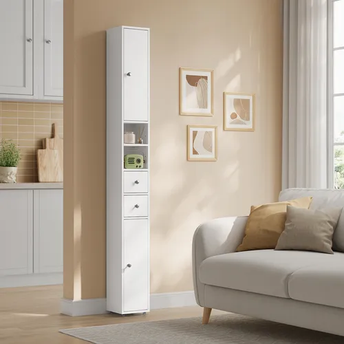 Badezimmerschrank Badschrank schmal hoch