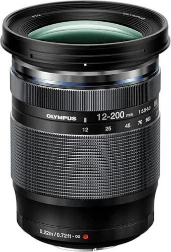 Olympus M.Zuiko Digital ED 12-200mm F3.5-6.3 MFT Objektiv - Teleobjektiv mit vielseitigem Zoombereich von 12-200mm, ideal für kreative Fotografie mit Olympus/Panasonic Kameras.