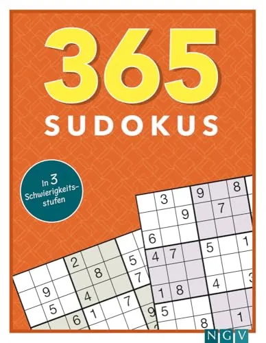 Sudokus: in 3 Schwierigkeitsstufen 365