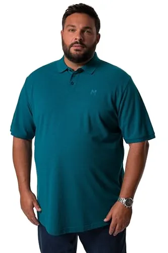 Men Plus Herren Poloshirt Rauchblau 8XL