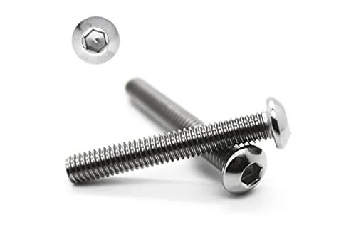 Stück Linsenkopf Schrauben M6x20 mm - ISO 7380 - A2 Edelstahl - Innensechskant - V2A - Linsenkopfschrauben (10, M6x20 mm) 10