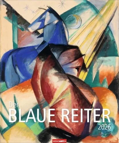 Der Blaue Reiter Kalender 2026 - Kunstkalender im Großformat mit Meisterwerken von Wassily Kandinsky und Franz Marc, ideal für Kunstliebhaber und zur Dekoration.
