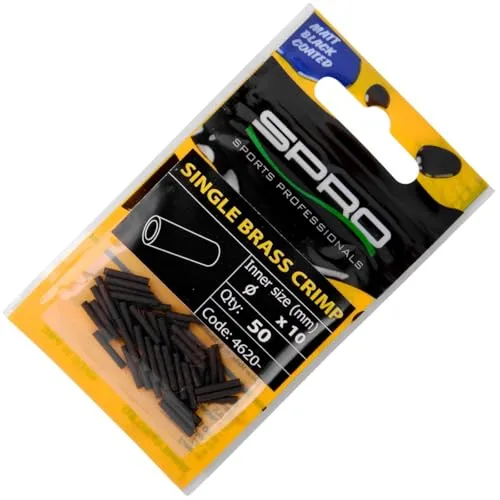 Spro Matt Black Single Brass Crimp in schwarz von SPRO