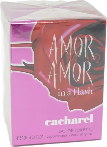 Cacharel Amor Amor in a Flash 100ml EDT – RARE Verpackung - Damen Eau de Toilette mit 100 ml, ein frischer und leidenschaftlicher Duft, perfekt für besondere Anlässe.