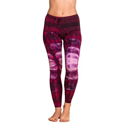 PANASIAM Leggings N003 - Handgefertigte Violette Leggings in Größe M - Handgefertigte Leggings im einzigartigen Zebra-Design, optimaler Tragekomfort dank elastischem Material und bequemen Gummibund. Ideal für Yoga, Freizeit und entspannte Tage.