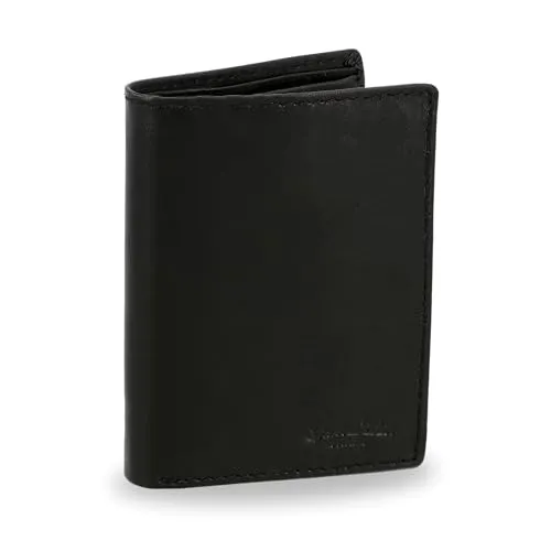 Gusti Leder Geldbörse Herren Macon I - Hochformat Geldbeutel aus Echtleder - Herren-Geldbörsen aus hochwertigem Rindsleder mit 8 Kartenfächern und Münzfach, ideal für Ordnung und Stil in jeder Hosentasche.