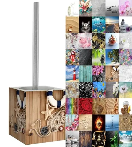 Sanilo WC-Bürste Maritime – Stilvolles Badezimmer-Accessoire - Die Sanilo WC-Bürste Maritime vereint modernes Design mit Funktionalität. Aus rostfreiem Edelstahl, mit auswechselbarem Bürstenkopf, ideal für jedes Badezimmer. Pflegeleicht und ohne Montage, perfekt für individuelle Gestaltung.