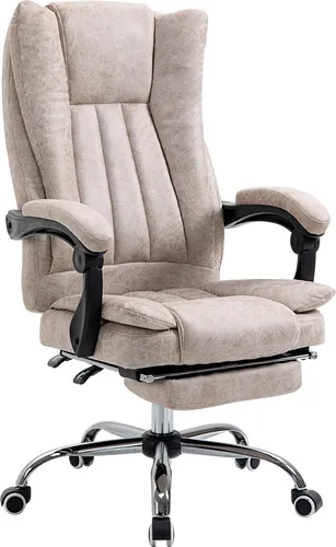 Ergonomischer Drehstuhl mit Liegefunktion und Fußstütze