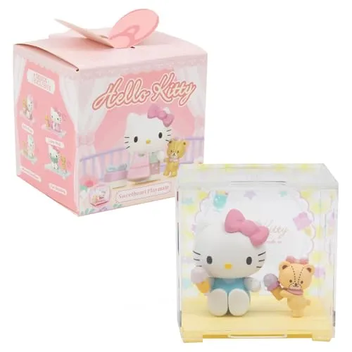 Hello Kitty, 1 Figur 4,5 cm und Zubehör in Einer transparenten Box, Serie Sweetheart Playmate, zufälliges Modell, für Kinder ab 3 Jahren, HKT38