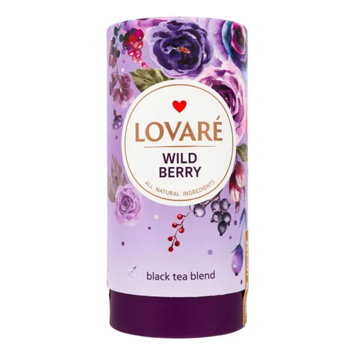 80g LOVARE Wildbeeren Schwarzer Ceylon Tee fruchtig-blumig Wild Berry