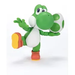 TAMASHII Nations - Super Mario - Yoshi S.H.Figuarts Figur - Detailreiche Actionfigur von Yoshi aus dem Super Mario Universum, ideal für Sammler und Fans. Sie überzeugt durch hochwertige Verarbeitung und bewegliche Teile für kreative Spielmöglichkeiten.