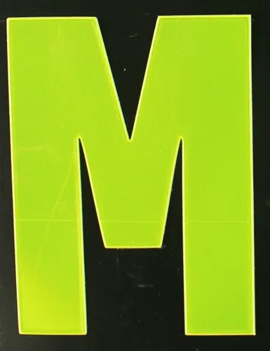 Conacord Reflektierender Klebebuchstabe M gelb M