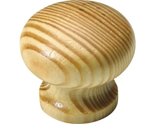 Möbelknopf Holz Kiefer lackiert ØxH 40x36 mm