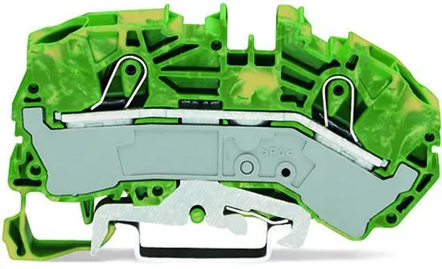 Wago 2016-7607 2-Leiter-Schutzleiterklemme, PE-Einspeiseklemme, 0,5-16 mm², grün