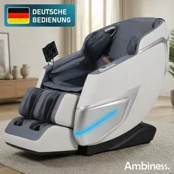 Ambiness Massagesessel NALA weiß – Entspannung auf Knopfdruck