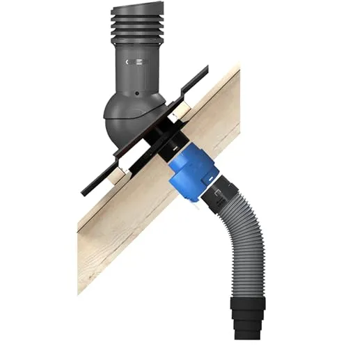 BANDLOO Lüftungsset DN150 – Ruroflex-KLICK-System - Entlüftungen für Dächer: Komplettes Set mit Kondensatabscheider für effektives Kondensatmanagement und einfache Montage – ideal für Braas, Benders und ProDach Dachziegel.