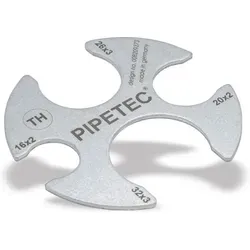 Pipetec Prüflehre für Pressfittings 16 - 32 mm TH Profil