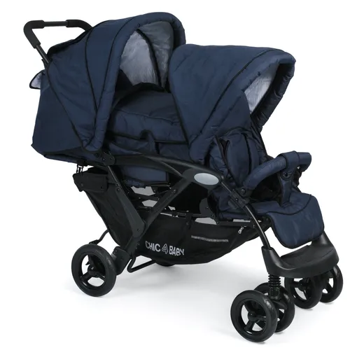 CHIC 4 BABY Geschwisterwagen Duo, Jeans navy von Chic 4 Baby