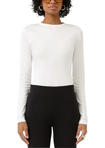 QS Damen T-Shirt 2175247 White XXL