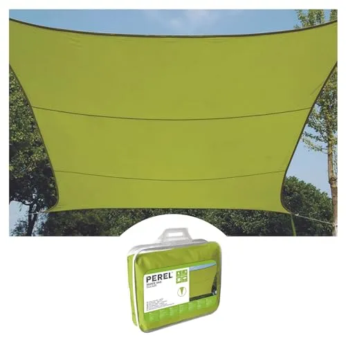 SONNENSEGEL VIERECK 5x5 m LIME GRÜN GSS4500LG - Sonnenschutz der Kategorie Sonnenschutz, UV-beständig und ideal für Garten oder Terrasse, sorgt für angenehmen Schatten.