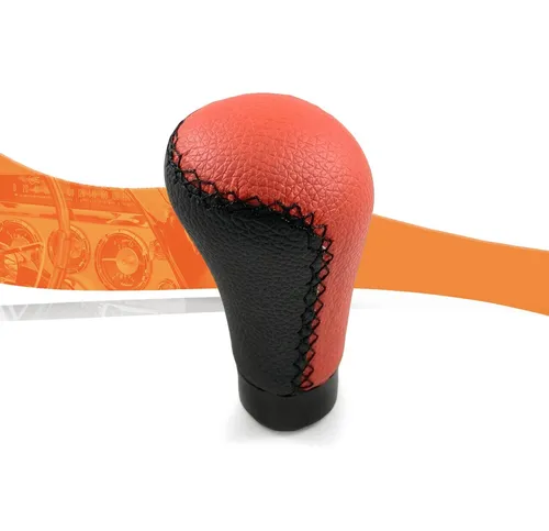 Schaltknauf Schwarz Rot Leder Für Opel Astra H J K F G Combo Antara Insignia