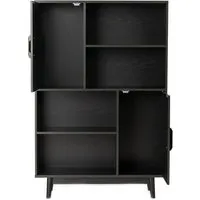 Costway Bücherschrank Schwarz, 24x120x80 cm von Costway