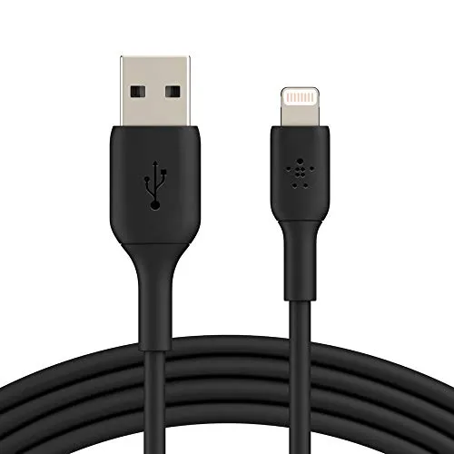 Belkin Lightning-Kabel (Boost Charge Lightning-/USB-Kabel für iPhone, iPad, AirPods) MFi-zertifiziertes iPhone-Ladekabel (Schwarz, 1 m)