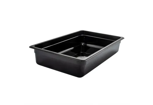 AcMax Salatschüssel GN 1/1 Polycarbonat schwarz GN-Behälter 16 Liter Tiefe 100mm, (1-tlg)